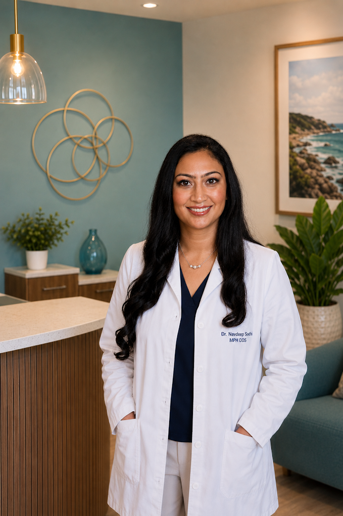 Dr. Navdeep Sodhi in the Monterey Dental Contours office